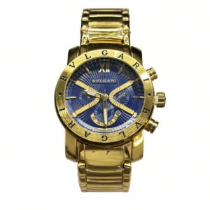 Relógio BLGI Iron Dourado Visor Azul